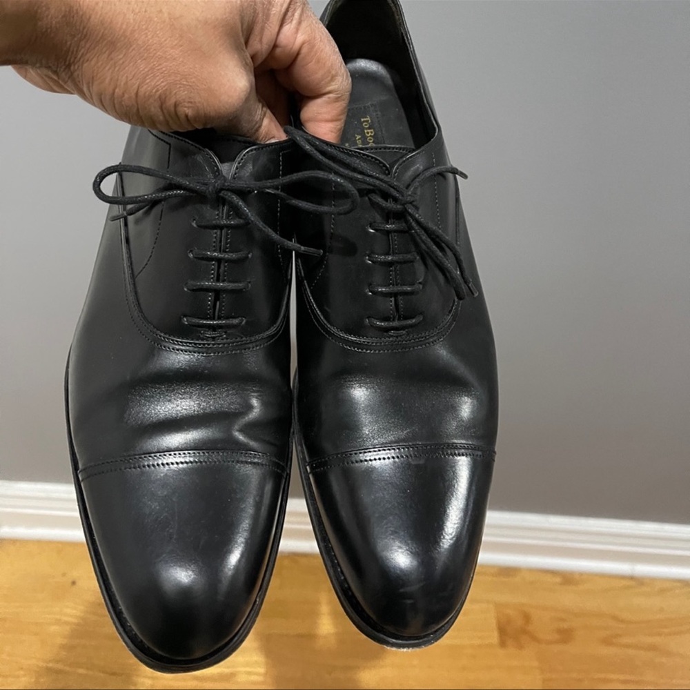 To Boot New York Brandon II Cap toe Black Sz 10